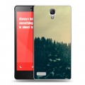 Дизайнерский силиконовый чехол для Xiaomi RedMi Note лес