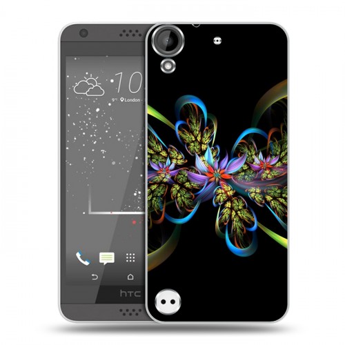 Дизайнерский пластиковый чехол для HTC Desire 530 Абстракции Фрактал