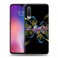 Дизайнерский силиконовый с усиленными углами чехол для Xiaomi Mi9 Абстракции Фрактал