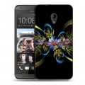 Дизайнерский пластиковый чехол для HTC Desire 700 Абстракции Фрактал