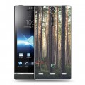 Дизайнерский пластиковый чехол для Sony Xperia S лес