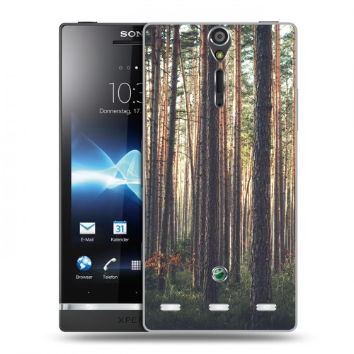 Дизайнерский пластиковый чехол для Sony Xperia S лес