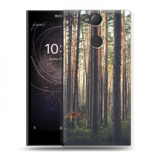 Дизайнерский силиконовый с усиленными углами чехол для Sony Xperia XA2 лес