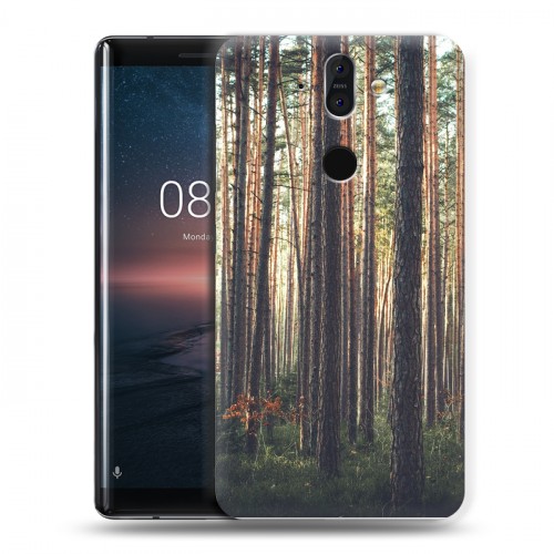 Дизайнерский пластиковый чехол для Nokia 8 Sirocco лес