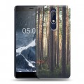 Дизайнерский пластиковый чехол для Nokia 5.1 лес