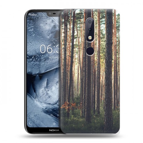 Дизайнерский пластиковый чехол для Nokia 6.1 Plus лес