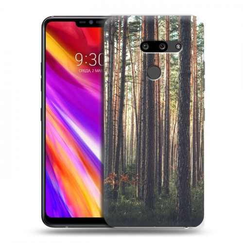 Дизайнерский пластиковый чехол для LG G8 ThinQ лес