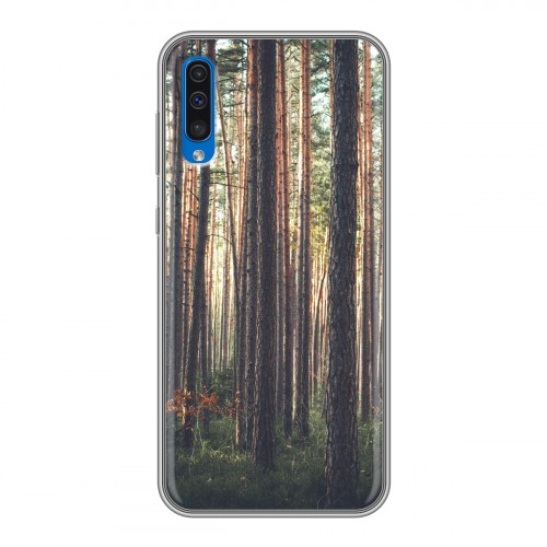 Дизайнерский силиконовый чехол для Samsung Galaxy A50 лес
