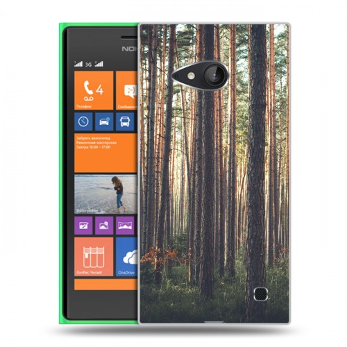 Дизайнерский пластиковый чехол для Nokia Lumia 730/735 лес