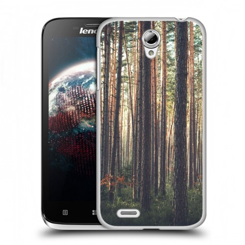Дизайнерский пластиковый чехол для Lenovo A859 Ideaphone лес