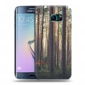 Дизайнерский пластиковый чехол для Samsung Galaxy S6 Edge лес