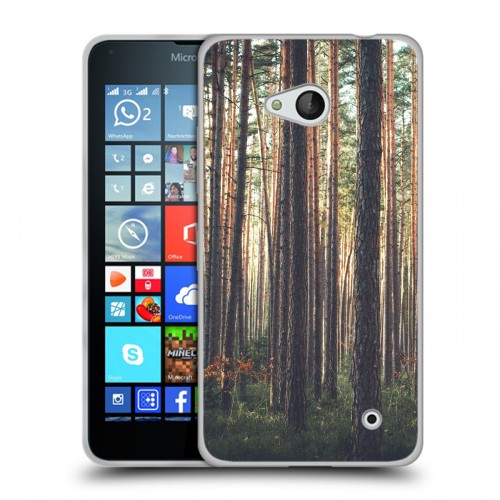 Дизайнерский пластиковый чехол для Microsoft Lumia 640 лес