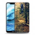 Дизайнерский пластиковый чехол для Nokia 5.1 Plus лес