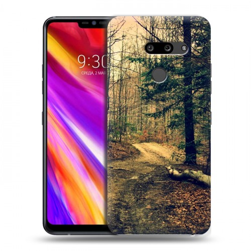 Дизайнерский пластиковый чехол для LG G8 ThinQ лес