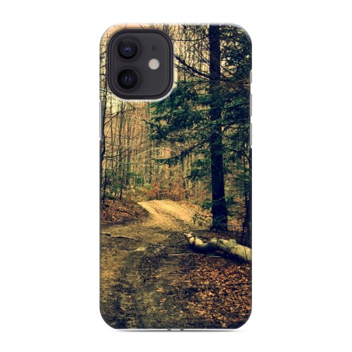 Дизайнерский силиконовый чехол для Iphone 12 лес