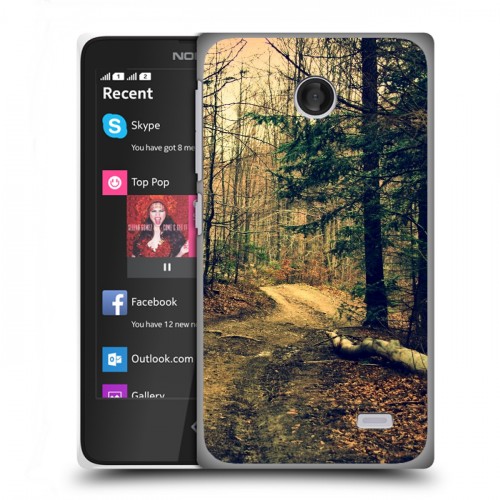 Дизайнерский пластиковый чехол для Nokia X лес