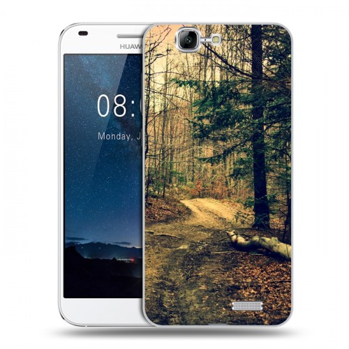 Дизайнерский силиконовый чехол для Huawei Ascend G7 лес