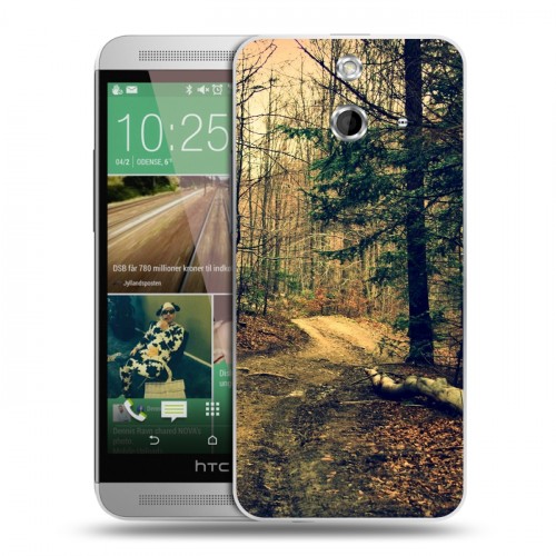 Дизайнерский пластиковый чехол для HTC One E8 лес