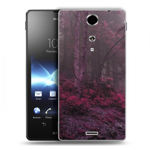 Дизайнерский пластиковый чехол для Sony Xperia TX лес