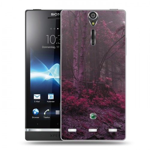 Дизайнерский пластиковый чехол для Sony Xperia S лес