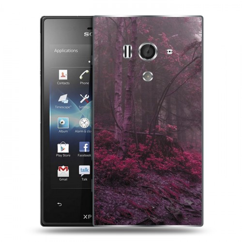 Дизайнерский пластиковый чехол для Sony Xperia acro S лес