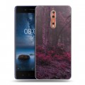 Дизайнерский пластиковый чехол для Nokia 8 лес