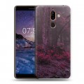 Дизайнерский пластиковый чехол для Nokia 7 Plus лес