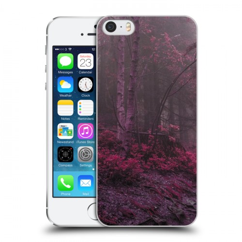 Дизайнерский пластиковый чехол для Iphone 5s лес