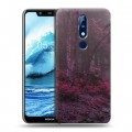 Дизайнерский силиконовый чехол для Nokia 5.1 Plus лес