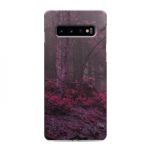 Дизайнерский силиконовый чехол для Samsung Galaxy S10 лес