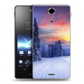 Дизайнерский пластиковый чехол для Sony Xperia TX лес