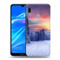 Дизайнерский пластиковый чехол для Huawei Y6 (2019) лес