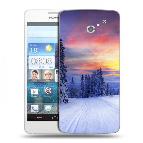 Дизайнерский пластиковый чехол для Huawei Ascend D2 лес