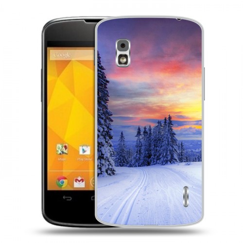 Дизайнерский пластиковый чехол для LG Google Nexus 4 лес