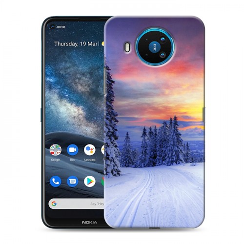 Дизайнерский силиконовый чехол для Nokia 8.3 лес