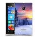 Дизайнерский пластиковый чехол для Microsoft Lumia 435 лес