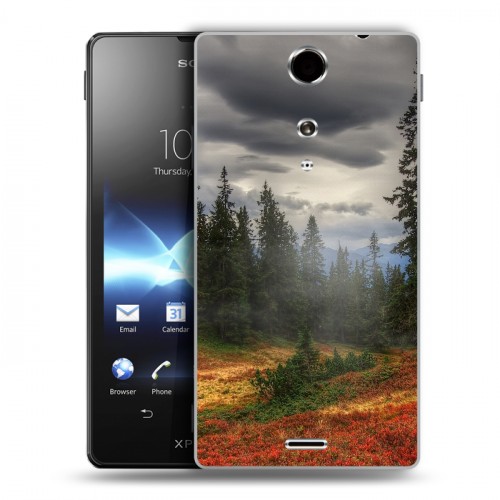 Дизайнерский пластиковый чехол для Sony Xperia TX лес