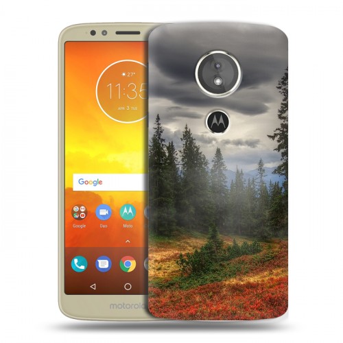 Дизайнерский пластиковый чехол для Motorola Moto E5 лес