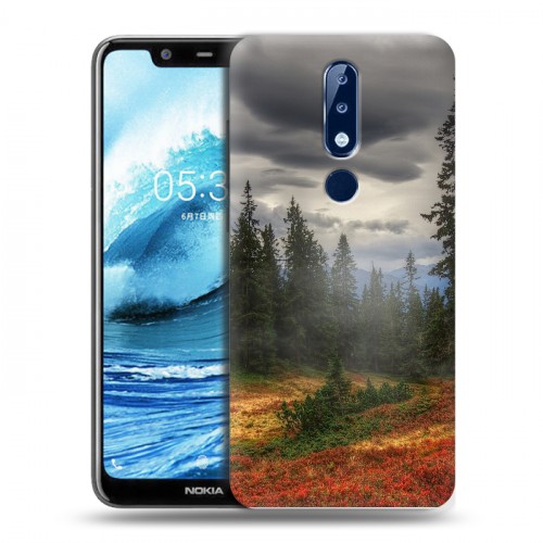 Дизайнерский силиконовый чехол для Nokia 5.1 Plus лес