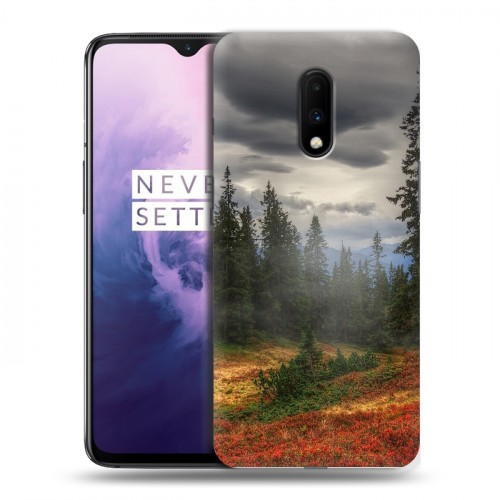 Дизайнерский пластиковый чехол для OnePlus 7 лес