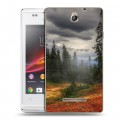 Дизайнерский пластиковый чехол для Sony Xperia E лес