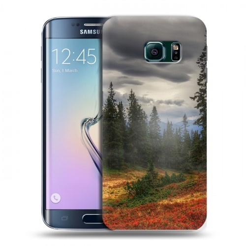 Дизайнерский пластиковый чехол для Samsung Galaxy S6 Edge лес