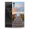 Дизайнерский пластиковый чехол для Sony Xperia XZs пляж