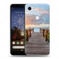 Дизайнерский пластиковый чехол для Google Pixel 3a XL пляж