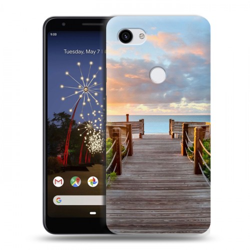 Дизайнерский пластиковый чехол для Google Pixel 3a XL пляж