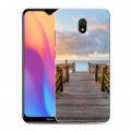 Дизайнерский силиконовый с усиленными углами чехол для Xiaomi RedMi 8A пляж