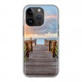 Дизайнерский силиконовый чехол для Iphone 14 Pro пляж