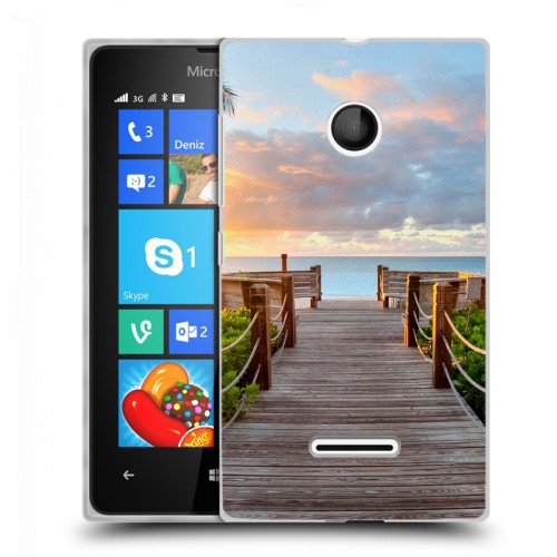 Дизайнерский пластиковый чехол для Microsoft Lumia 435 пляж