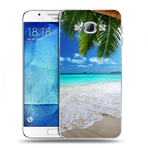 Дизайнерский пластиковый чехол для Samsung Galaxy A8 пляж