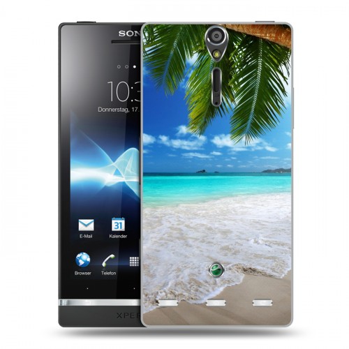 Дизайнерский пластиковый чехол для Sony Xperia S пляж